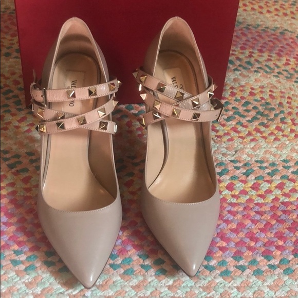 Valentino Garavani Shoes - Valentino Garavani ankle strap rock stud pump sold